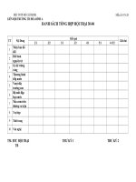 Cấm trại ở tiểu học phần 3. các bagem điểm và các biểu mẫu tổng hợp