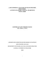 A multimodal analysis of emancipatory discourse  a study of AWARES social awareness postcards 