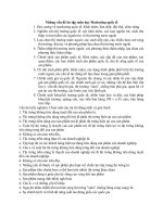 Những vấn đề ôn tập môn học marketing quốc tế 