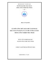 Nghiên cứu ảnh hưởng của loại dung môi chiết và siêu âm đến hoạt tính chống oxy hóa và hàm lượng protein của dịch chiết từ hải miên