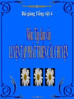 Bài giảng tiếng việt 4 tuần 8 bài kể chuyện   kể chuyện đã nghe, đã đọc 