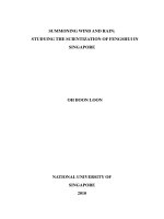 Summoning wind and rain studying the scientization of fengshui in singapore 
