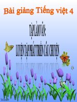 Bài giảng tiếng việt 4 tuần 9 bài tập làm văn   luyện tập phát triển câu chuyện 