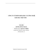 Tài Liệu Hướng Dẫn Sử Dụng Phần Mềm  Quản Lý Điểm