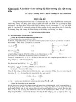 Chuyên đề xác định véc tơ cường độ điện trường của vật mang điện 