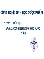 Bài Giảng Công Nghệ Sinh Học Dược Phẩm