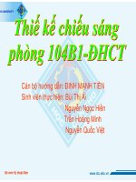 thiết kế chiếu sáng phòng 104b1 ĐHCT 