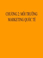 CHƯƠNG 2 môi TRƯỜNG MARKETING QUỐC tế 