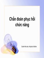 Bài Giảng Chuẩn Đoán Phục Hồi Chức Năng