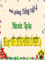 Bài giảng tiếng việt 4 tuần 8 bài tập đọc   nếu chúng mình có phép lạ 