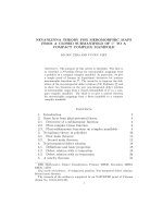 NEVANLINNA THEORY FOR MEROMORPHIC MAPS FROM A CLOSED SUBMANIFOLD OF C l TO A COMPACT COMPLEX MANIFOLD