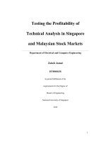 Testing the profitability of technical analysis in singapore and malaysian stock markets 