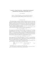 GLOBAL ATTRACTOR FOR A SEMILINEAR STRONGLY DEGENERATE PARABOLIC EQUATION ON R N