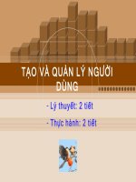 Phân Tích Và Thiết Kế Hệ Thống Thông Tin  Tạo Và Quản Lý Người Dùng