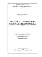 thực trạng và giải pháp đẩy mạnh xuất khẩu chả cá surimi của công ty hải sản 404 sang thị trường hàn quốc
