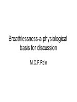 Breathlessness A Physiological Basis For Discussion