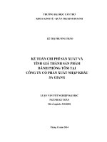 kế toán chi phí sản xuất và tính giá thành sản phẩm bánh phồng tôm tại công ty cổ phần xuất nhập khẩu sa giang