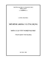 Mô hình Arima và ứng dụng