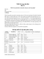 đồ án cung cấp điện cho một phân xưởng sản xuất điện