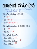 Giáo trình số và chữ số cơ bản lớp 2,3