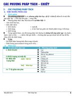 CÁC PHƯƠNG PHÁP TÁCH   CHIẾT