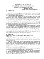 MỘT số vấn đề cơ bản về SINH lý nội TIẾT TRONG GIẢNG dạy và bồi DƯỠNG học SINH GIỎI 