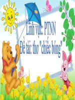 giáo án phát triển ngôn ngữ thơ chiếc bóng 