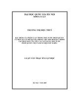 Đặc điểm của pháp luật trong nhà nước pháp quyền và vài vấn đề đặt ra trong việc đổi mới quy trình lập pháp đáp ứng yêu cầu xây dựng nhà nước pháp quyền việt nam xã hội chủ nghĩa