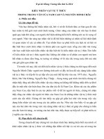 KIỂU NHÂN vật tự ý THỨC TRONG TRANG văn của NAM CAO và NGUYỄN MINH CHÂU