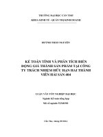 kế toán tính và phân tích biến động giá thành sản phẩm tại công ty trách nhiệm hữu hạn hai thành viên hải sản 404