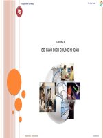 chương 2   sở GIAO DỊCH CHỨNG KHOÁN 