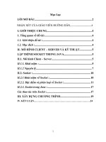 Tìm hiểu sử dụng kỹ thuật lập trình socket xây dựng chương trình tư vấn chăm sóc sắc đẹp