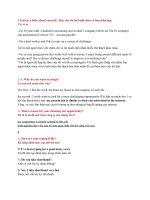 Phỏng vấn tiếng anh