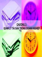 CHƯƠNG 3 QUẢN lý tài sản TRONG DOANH NGHIỆP 