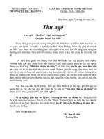 thư ngỏ  hội chợ chia sẻ đồ dùng học tập tiểu học