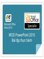 MOS powerpoint 2010 bài tập thực hành 1