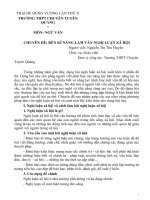 CHUYÊN đề rèn kĩ NĂNG làm văn NGHỊ LUẬN xã hội 