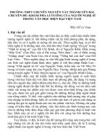 CHUYÊN đề KHÁM PHÁ lí TƯỞNG của NGƯỜI NGHỆ sĩ TRONG văn học HIỆN đại VIỆT NAM 