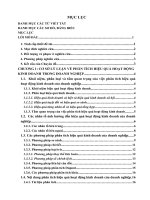 phân tích hiệu quả hoạt động của doanh nghiệp gỗ PISICO