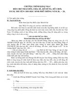 Chương trình khai mạc hội chợ chia sẻ đồ dùng học tập tiểu học