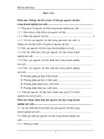 Tính giá nguyên vật liệu trong doanh nghiệp sản xuất