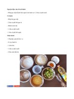 Thưởng thức bánh nghệ hấp dẫn cho bữa sáng