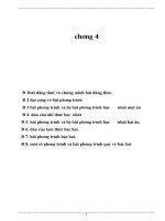 Giáo án Đại số 10 Nâng cao Chương 4