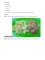 Thịt gà kho măng đưa cơm ngày mát trời