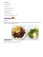 Ăn sáng ngon tuyệt với miến đùi gà