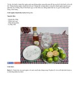 Cách ngâm chanh đào trị ho tại nhà