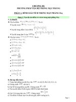 Chương III phương pháp tọa độ trong mặt phẳng