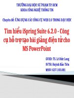 Tìm hiểu ispring suite 6.2.0 công cụ hỗ trợ tạo bài giảng điện tử cho MS powerpoint
