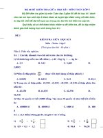 BỘ 60 đề  KIỂM TRA GIỮA  học kì i  môn TOÁN lớp 5