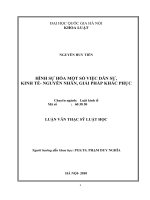 Hình sự hóa vài việc dân sự, kinh tế   nguyên nhân, giải pháp khắc phục 